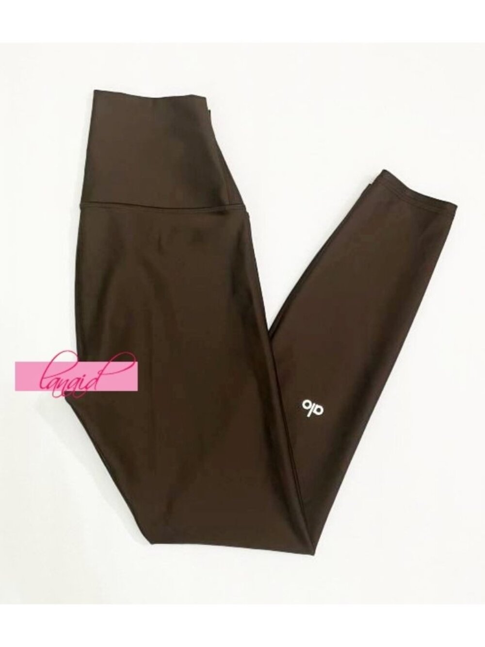 Alo 7/8 High-Waist Airlift Leggings Espresso Hi-Rise Waisted Skinny Tights Pants - Picture 8 of 11